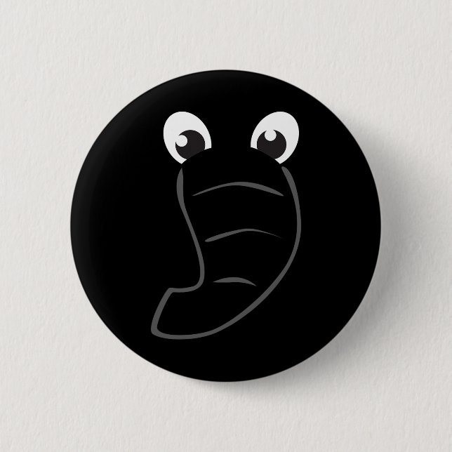 Elephant Ansikte Cute Kids Halloween Costume Anima Knapp (Framsida)