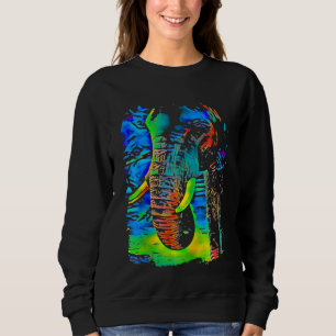 Elephant Ansikte Pop Art T Shirt