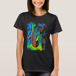 Elephant Ansikte Pop Art T Shirt