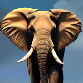 Elephant Ansikte T-Shirt