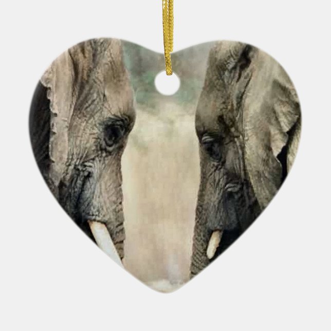 Elephant Art Wildlife Ornament (Framsidan)