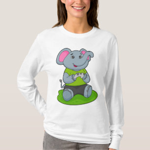 Elephant as Gamer T Shirt