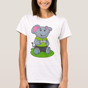 Elephant as Gamer T Shirt