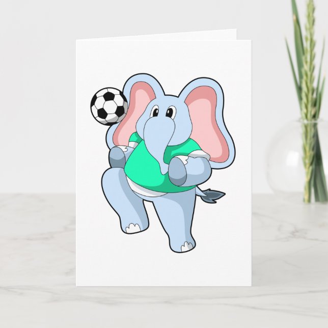 Elephant as Soccer player with Soccer.PNG Kort (Framsida)