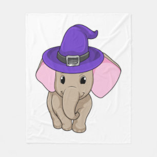 Elephant as Wizard Fleecefilt