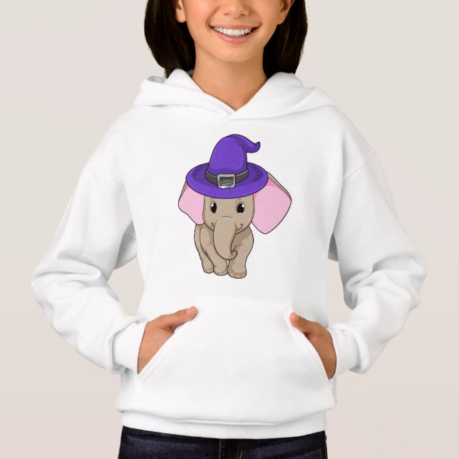 Elephant as Wizard T Shirt (Framsida)