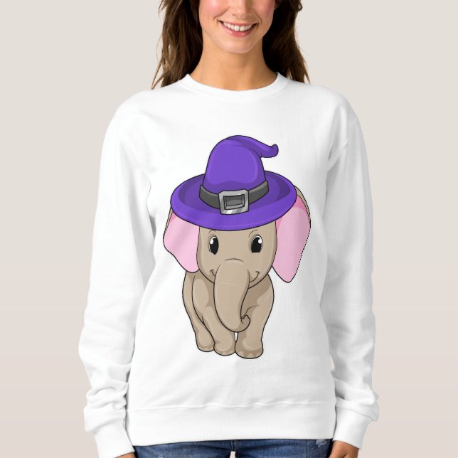 Elephant as Wizard T Shirt (Framsida)
