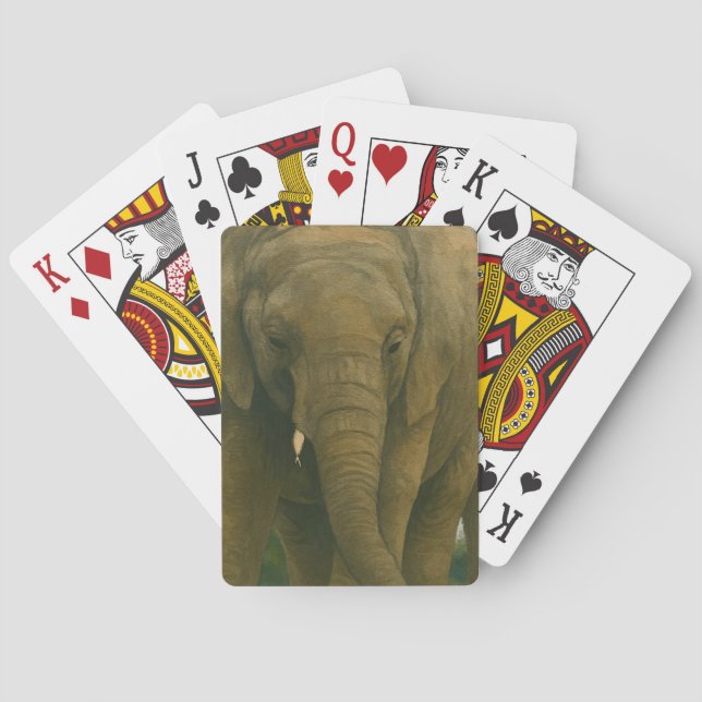 Elephant Assions in Savannah Light Casinokort (Baksidan)