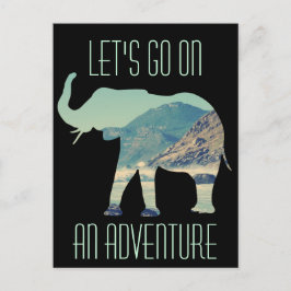 Elephant Äventyr Vykort