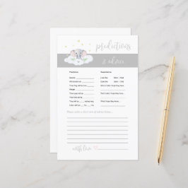 Elephant Baby Advice and Predictions Game Grått