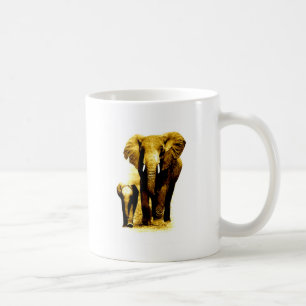 Elephant & Baby Elephant Kaffemugg