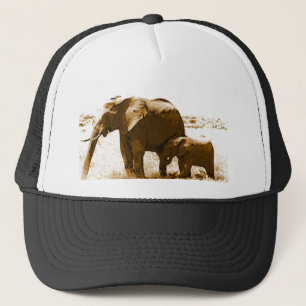 Elephant & Baby Elephant Keps