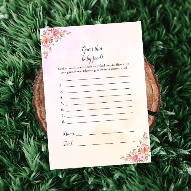 Elephant Baby Shower Boho gissar att Baby mat Inbjudningar (Skapare uppladdad)