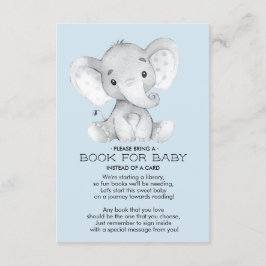 Elephant Baby Shower Bok för Baby-kort Tilläggskort