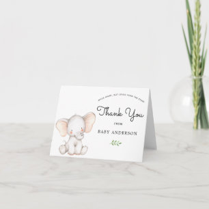 Elephant Baby Shower by Mail Tack Anteckningskort