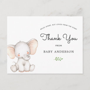 Elephant Baby Shower by Mail Tack Vykort