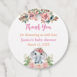 Elephant Baby Shower Gift-Märkre Gåvor Etiketter