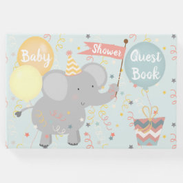 Elephant Baby Shower Giraffe Monkey Confetti Gästböcker