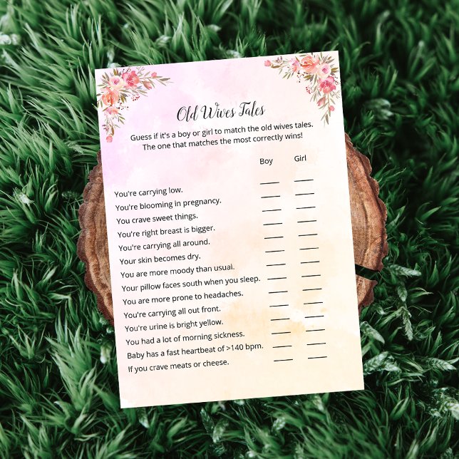 Elephant Baby Shower Old Wives Tales Card Inbjudningar (Skapare uppladdad)