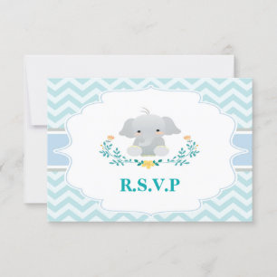 Elephant Baby Shower OSA kort