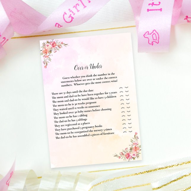 Elephant Baby Shower over eller under Game Inbjudningar (Skapare uppladdad)