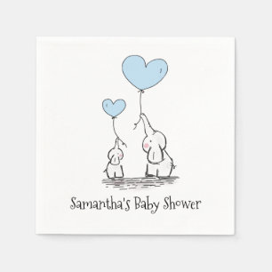 Elephant Baby Shower Pappersservett