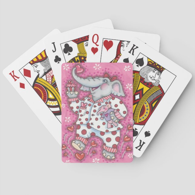 Elephant Baby STANDARD PLAYING CARDS Poker Spelkort (Baksidan)