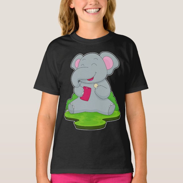 Elephant Bag of Chip Chip T Shirt (Framsida)