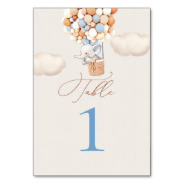 Elephant Balloon Bordsnummer