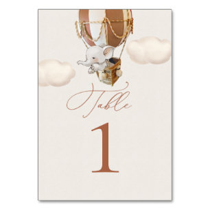 Elephant Balloon Bordsnummer