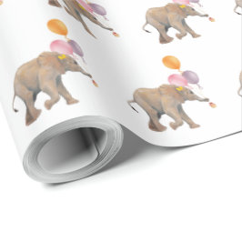 Elephant balloons XL gift wrap Presentpapper