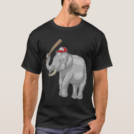 Elephant Baseball fladdermus Baseball T Shirt