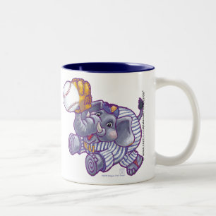 Elephant Baseball Player Mugg