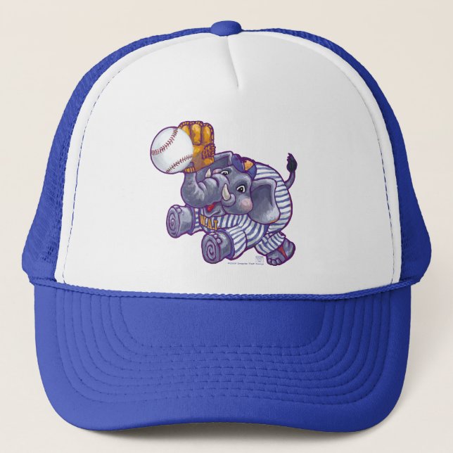 Elephant Baseball Star Truckerkeps (Framsida)
