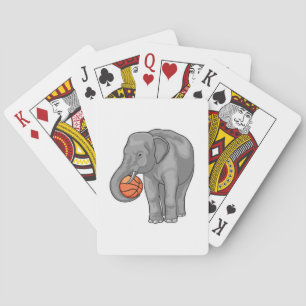 Elephant Basketball-spelare Basketball Casinokort