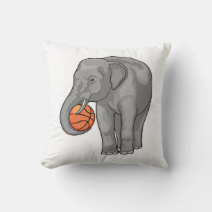 Elephant Basketball-spelare Basketball Kudde