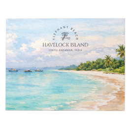 Elephant Beach Akvarell – Andaman Minnessak Presen Anteckningsblock