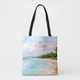Elephant Beach Akvarell – Andaman Minnessak Presen Tygkasse