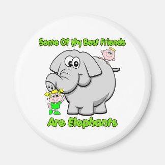 Elephant Best Friends Magnet