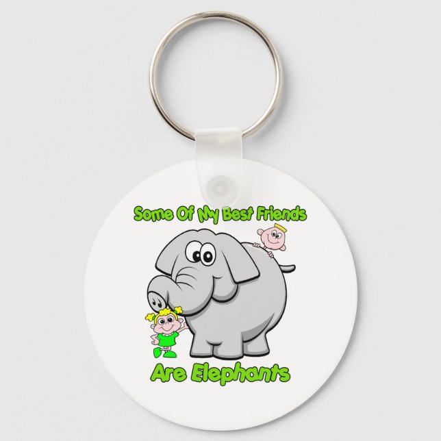 Elephant Best Friends Nyckelring (Framsida)