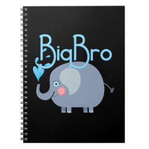 Elephant Big Bro Anteckningsbok Med Spiral
