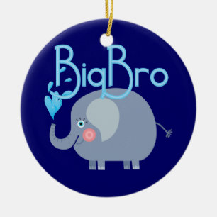 Elephant Big Bro Julgransprydnad Keramik