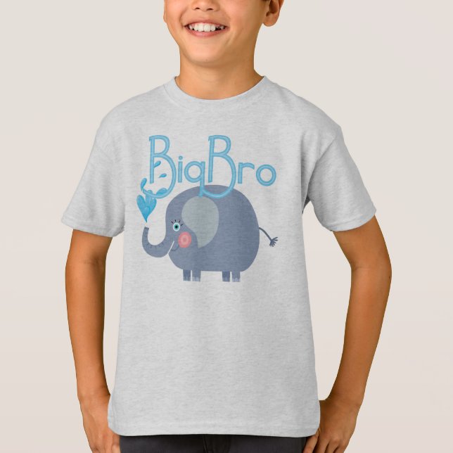 Elephant Big Bro Tee Shirt (Framsida)