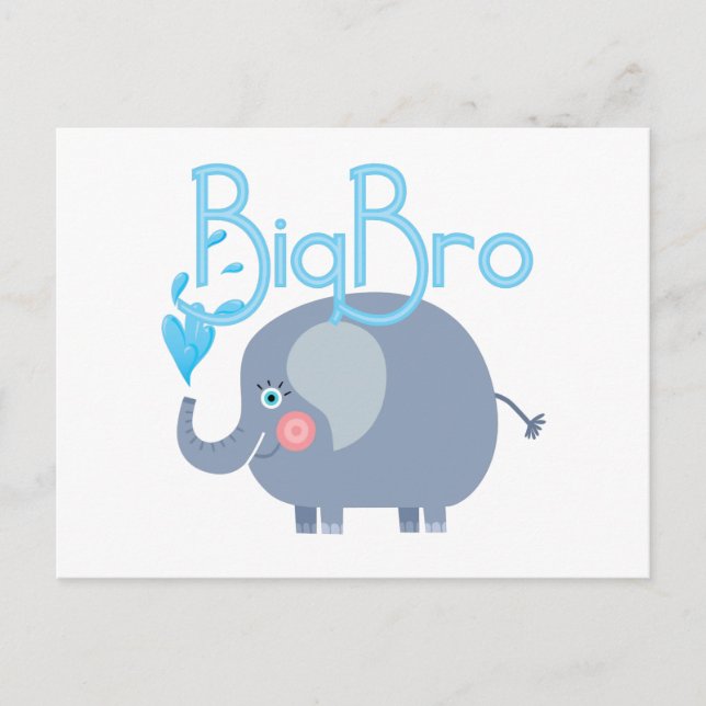 Elephant Big Bro Vykort (Framsida)