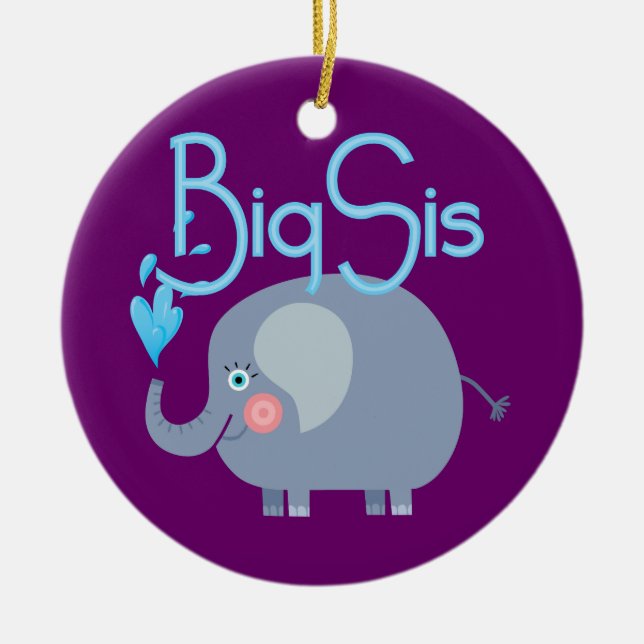 Elephant Big Syrran Julgransprydnad Keramik (Framsidan)