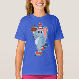 Elephant Birthday Ice-skridskor T Shirt