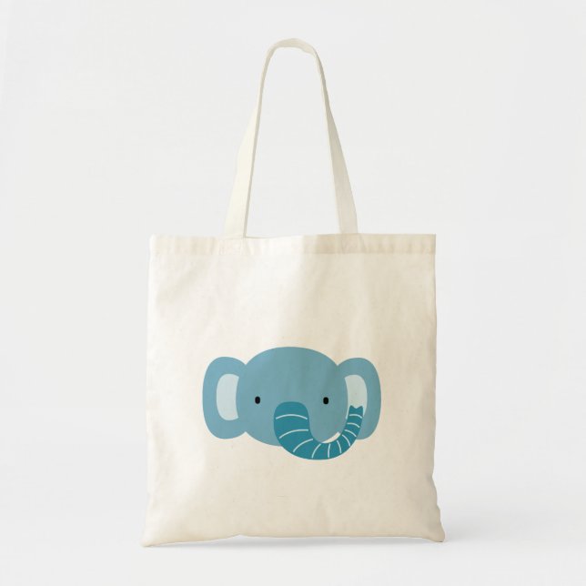 Elephant Birthday Kids Art Tygkasse (Framsidan)