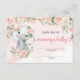 Elephant  blommor Hur stort är mamma Bürg Tilläggskort