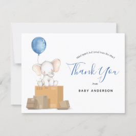Elephant Blue Baby Shower by Mail Tack