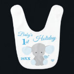 Elephant Blue Babys Boy First Chanukah Hanukkah Hakklapp<br><div class="desc">Baby först Chanukah personlig bib. Klicka på knappen "anpassa" och ändra namn,  datum osv. efter eget val. Lägg till annan matchande baby och förskolsdekor. Copyright © URBAN WILLOW & LITTLE PUMPKINS PIX och Decamp Studios</div>